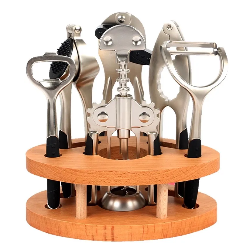 Kitchen Gadgets Jar Openers - 7Pcs Zinc Alloy Kitchen Gadgets Set