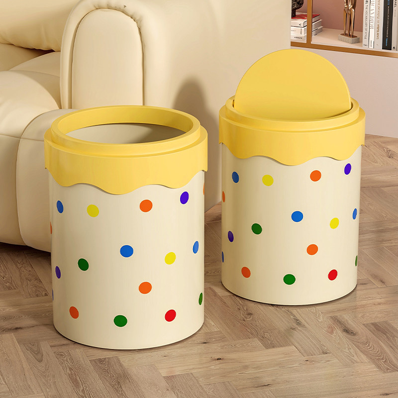 Kitchen Room Gadgets - Cute Light Luxury Household Trash Can