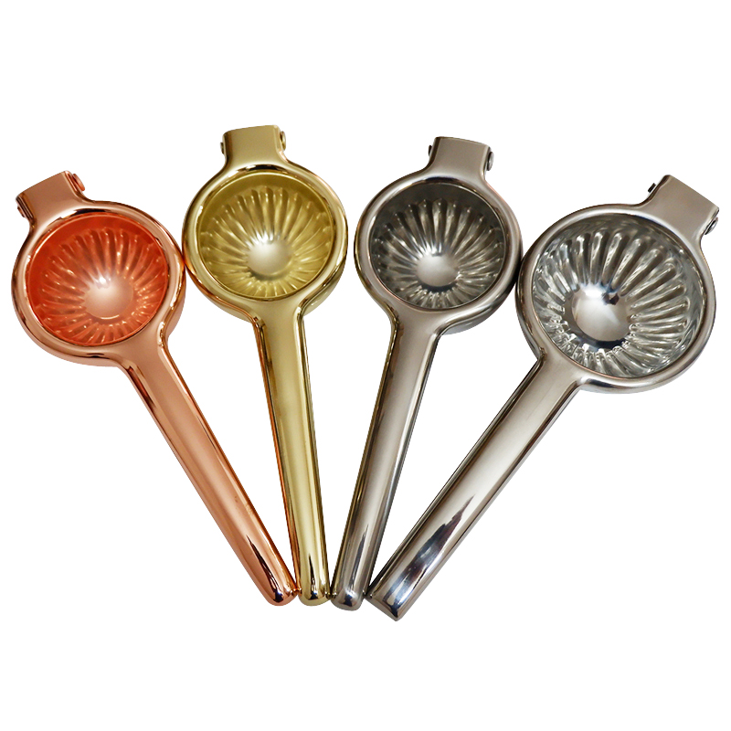 Kitchen Gadgets Gold - Manual Stainless Steel Lemon Squeezer Citrus