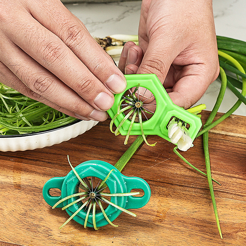 Kitchen Gadgets Green - 1PC Green Onion Slicer Cut Green