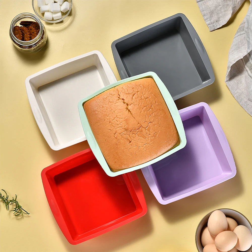 1/4Pcs Silicone Square Cake Mo - Quality Kitchen Gadgets recension och pris
