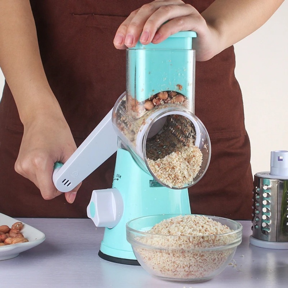 3-in-1 Rotary Food Slicer Chop - Cheese Grater Box recension och pris