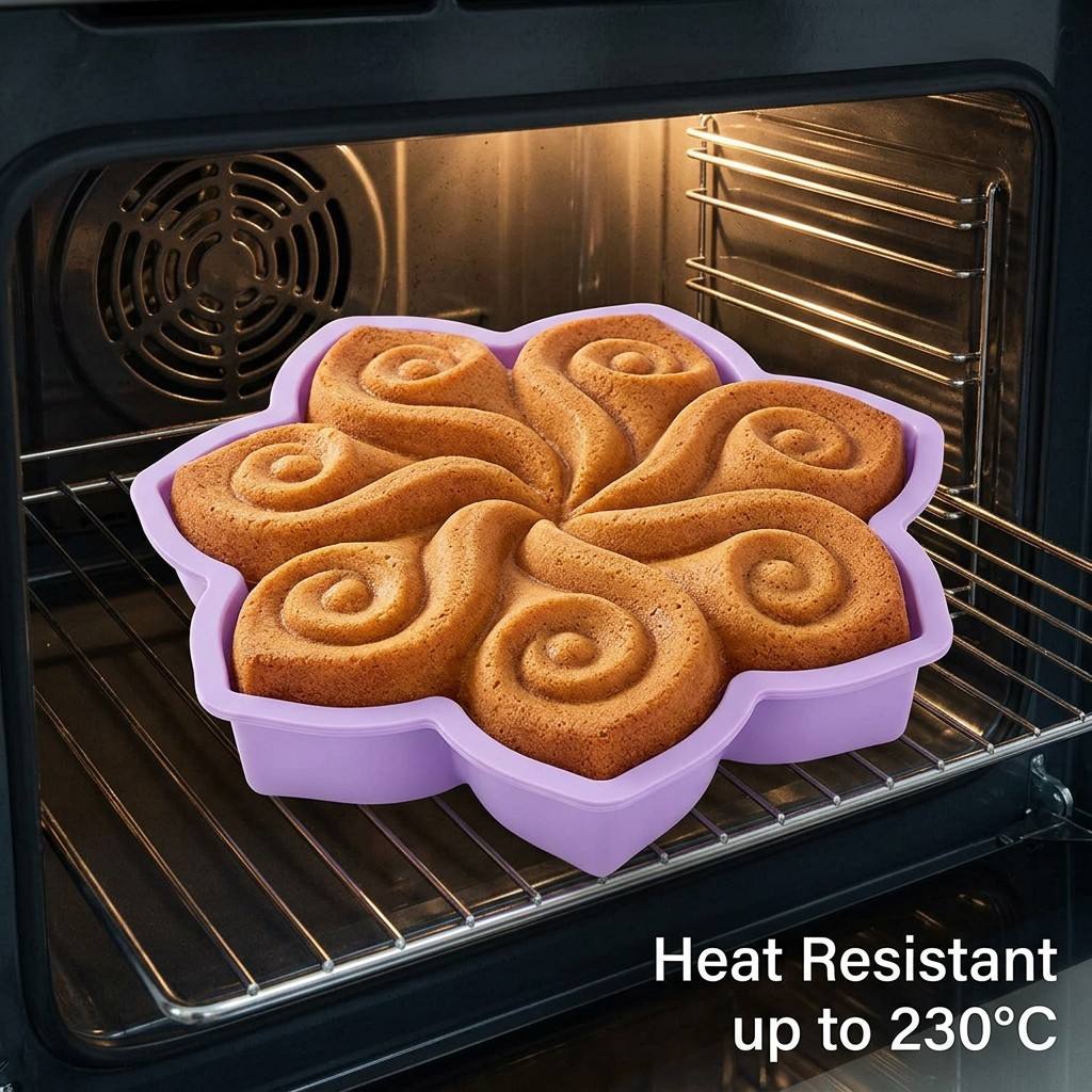 Large Flower Silicone Cake Mol - Quality Kitchen Gadgets recension och pris