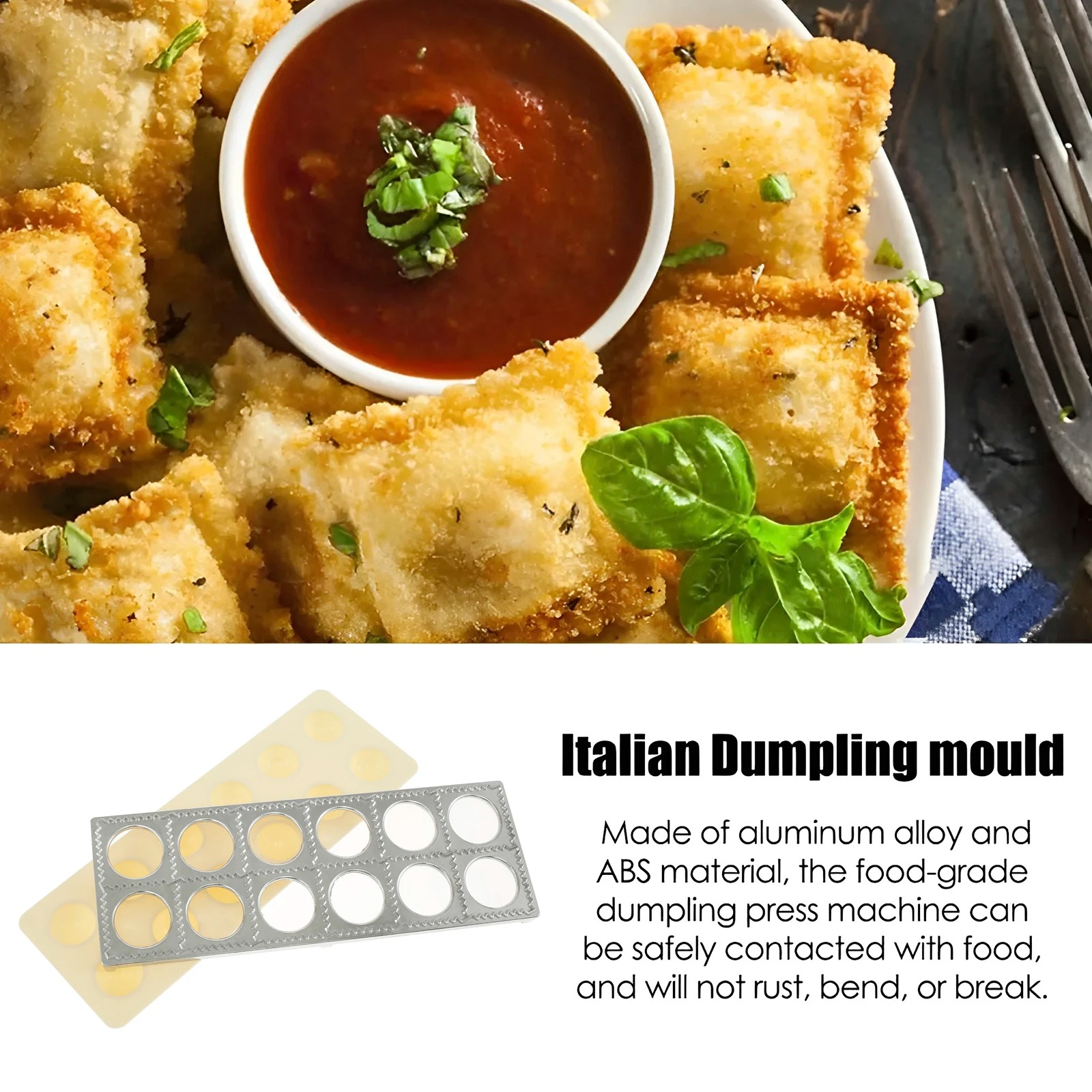 Dumpling Mold 12 Holes Ravioli - Kitchen Gadgets That Make Life Easier recension och pris