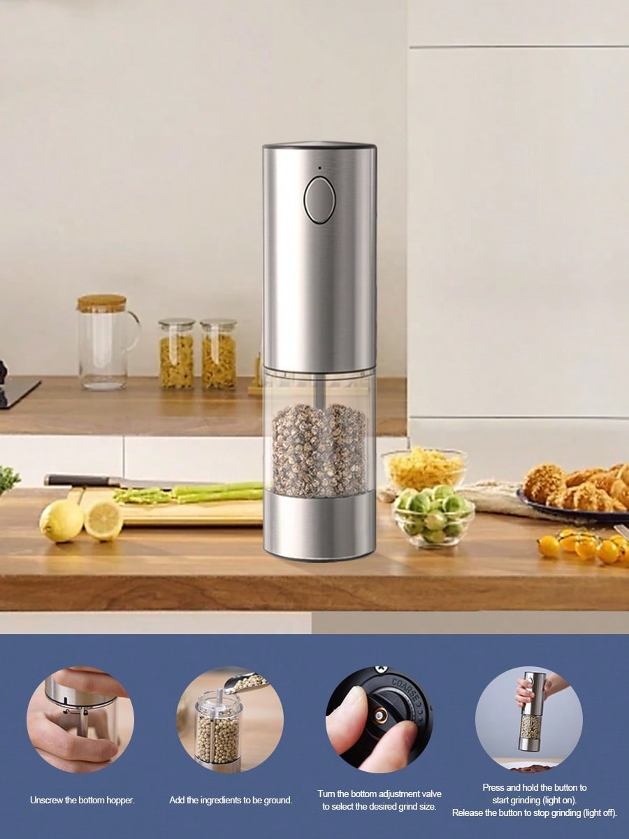 2-Piece Electric Salt Pepper G - Kitchen Gadgets Ideas recension och pris