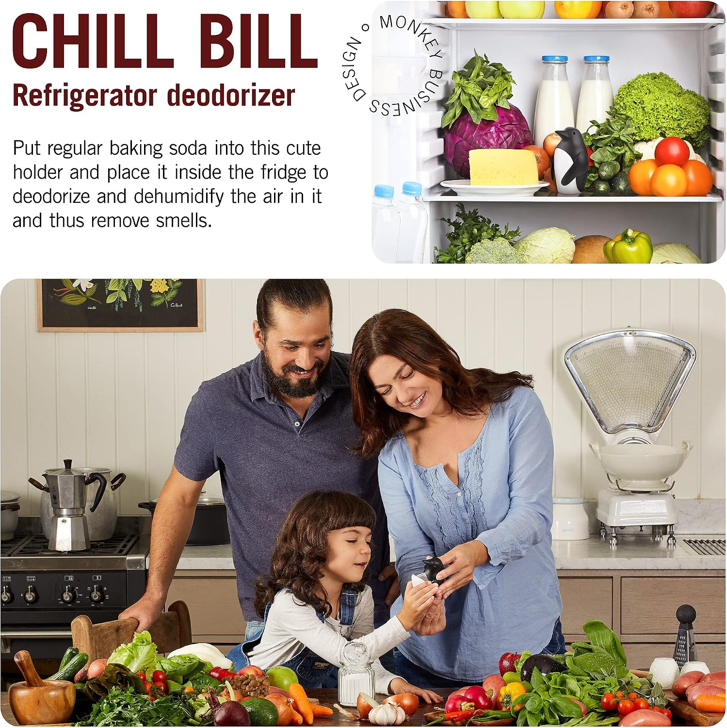Cute Fridge Deodorizer with Ba - Kitchen Gadgets Holder recension och pris