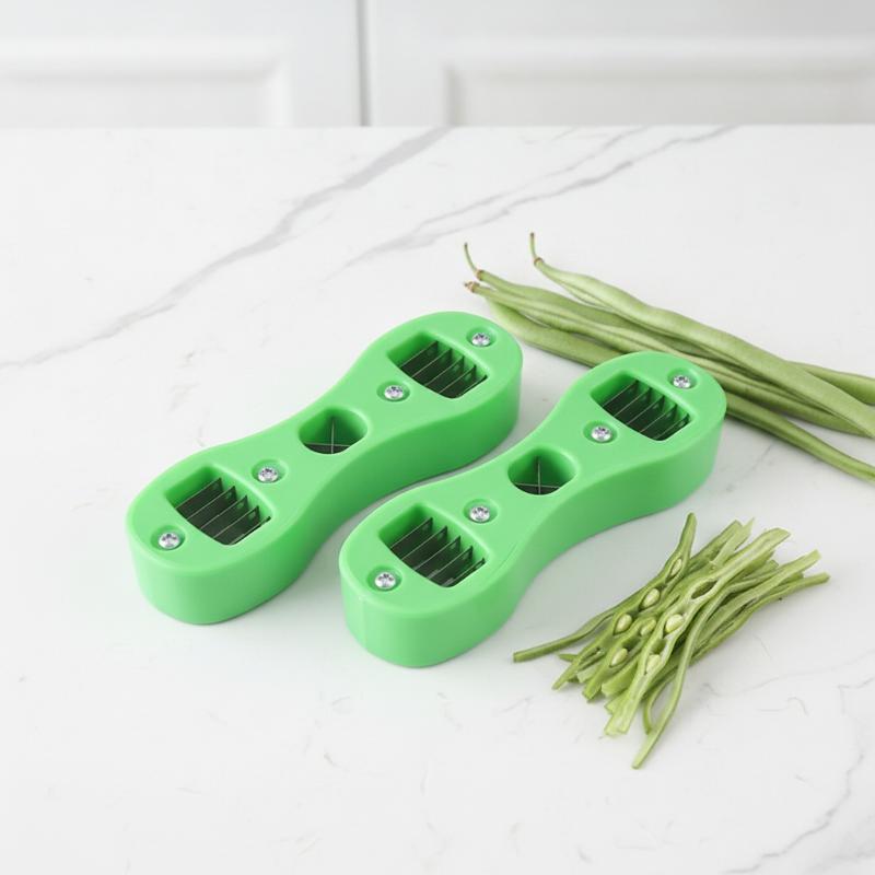 Plastic Green Bean Slicer 10.5 - Kitchen Gadgets Green recension och pris