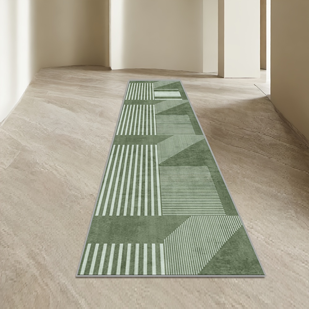 VIKAMA Striped Green Carpet Ki - Kitchen Gadgets Green recension och pris