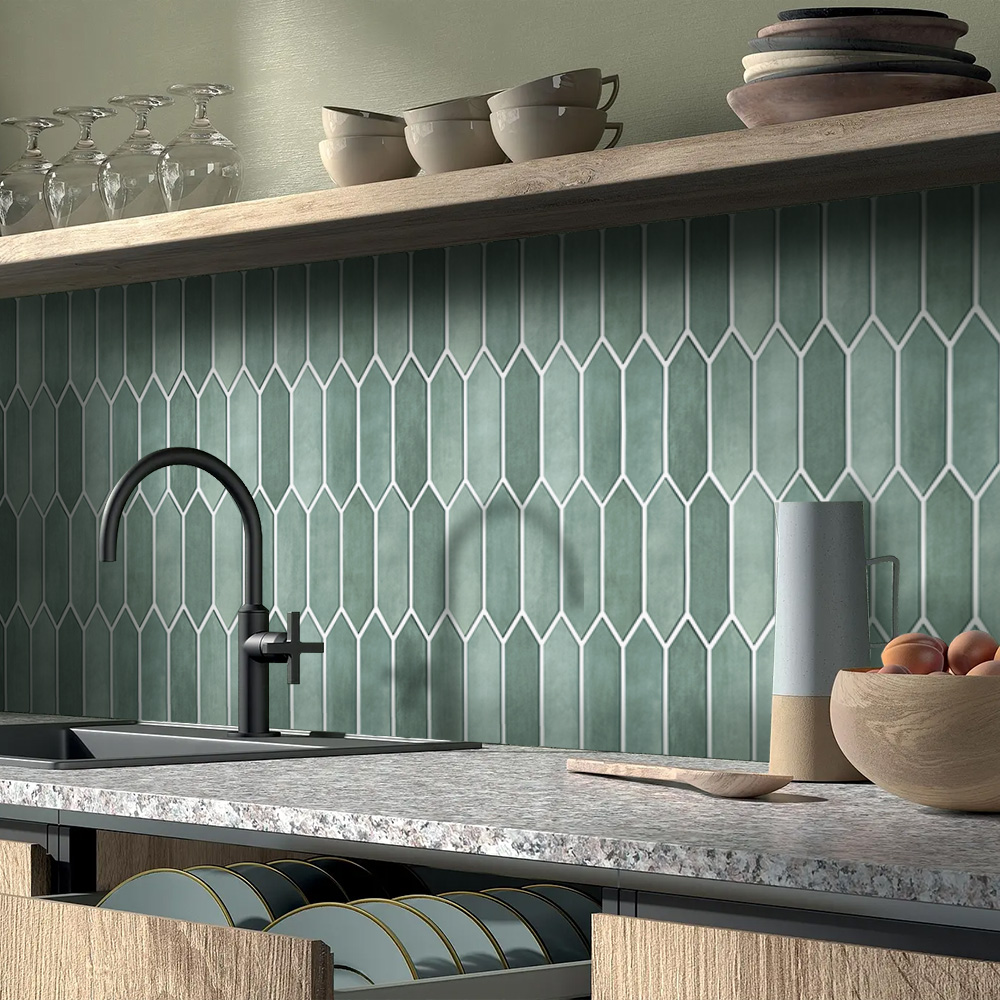1/10pcs 3D Tile Sticker, Self- - Kitchen Gadgets Green recension och pris
