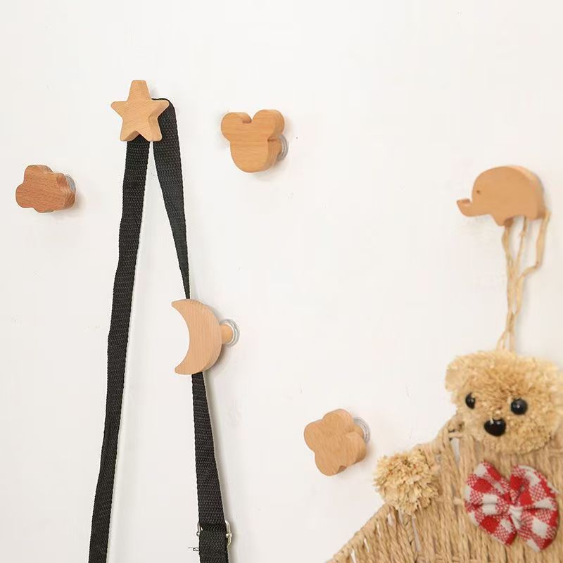 1pc Wooden Hooks Cute Room Dec - Kitchen Room Gadgets recension och pris
