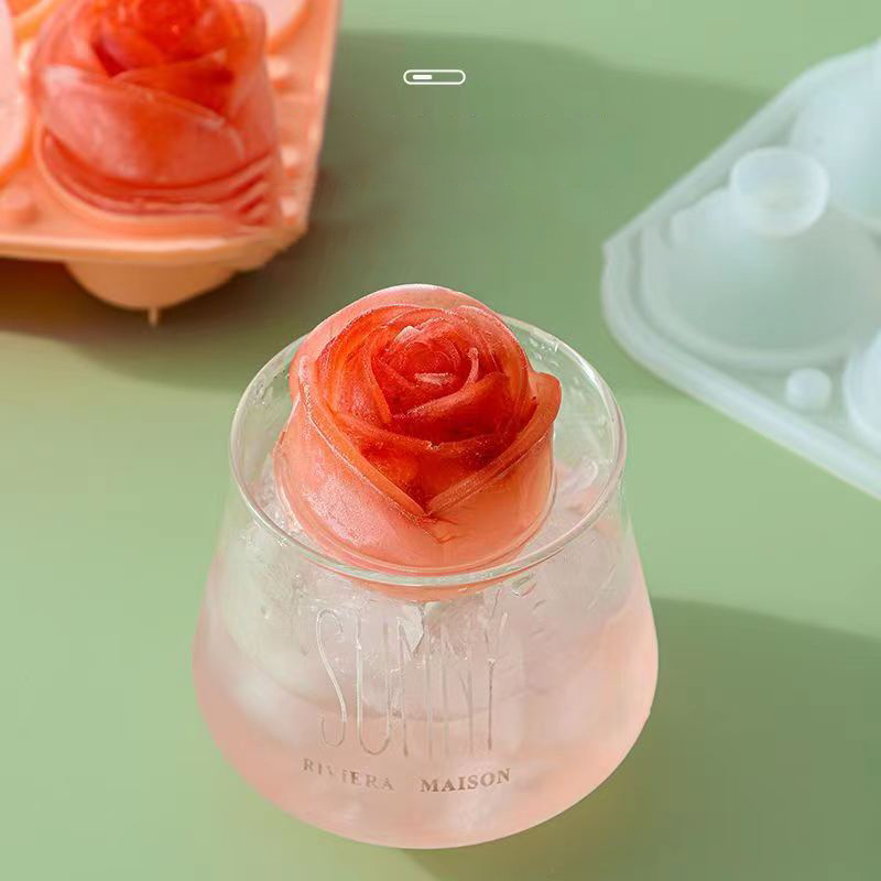 3D Rose Ice Molds 4 Holes Ice  - Quality Kitchen Gadgets recension och pris