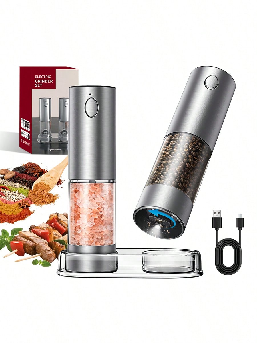 2-Piece Electric Salt Pepper G - Kitchen Gadgets Ideas recension och pris