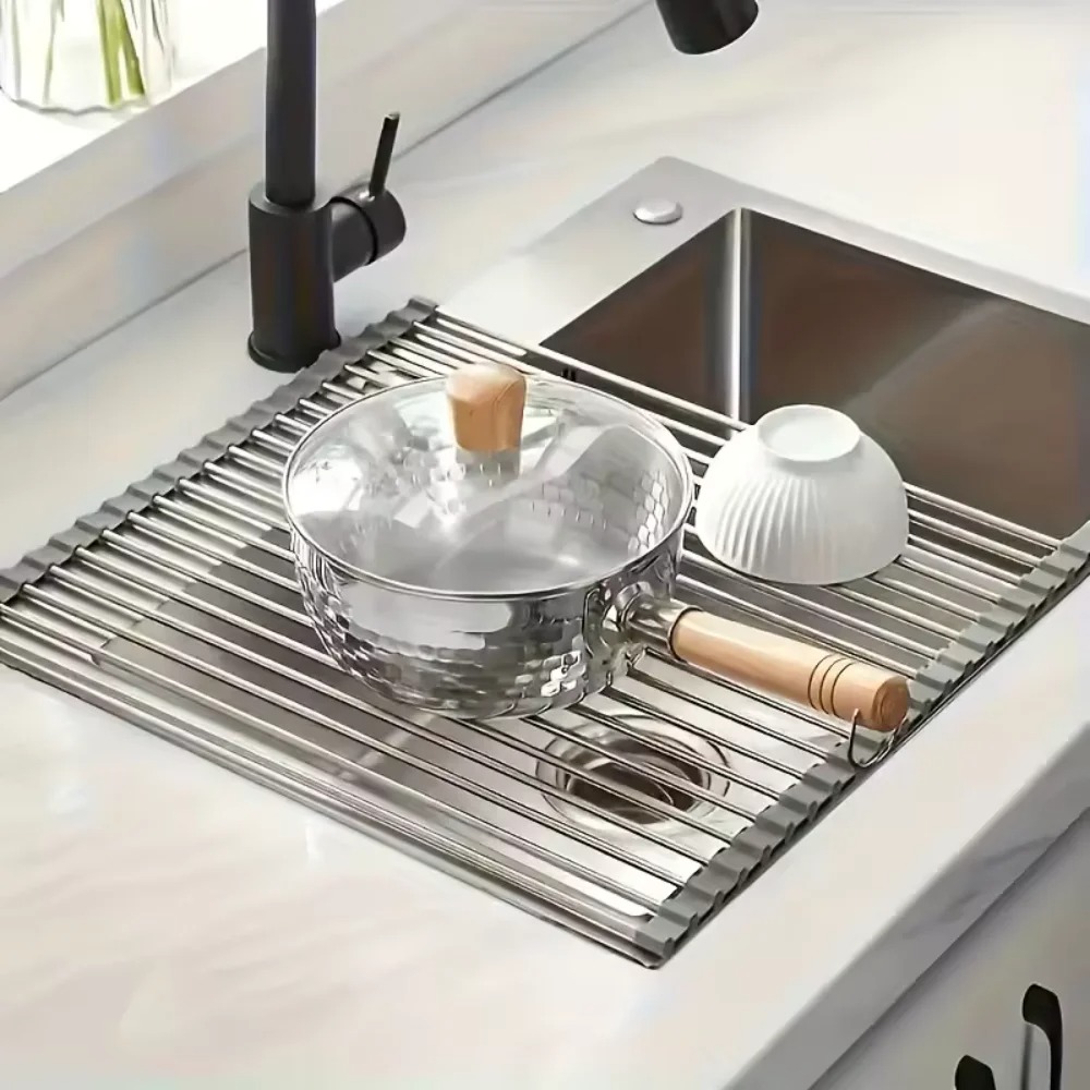 Rollable Foldable Stainless St - Kitchen Gadgets Holder recension och pris