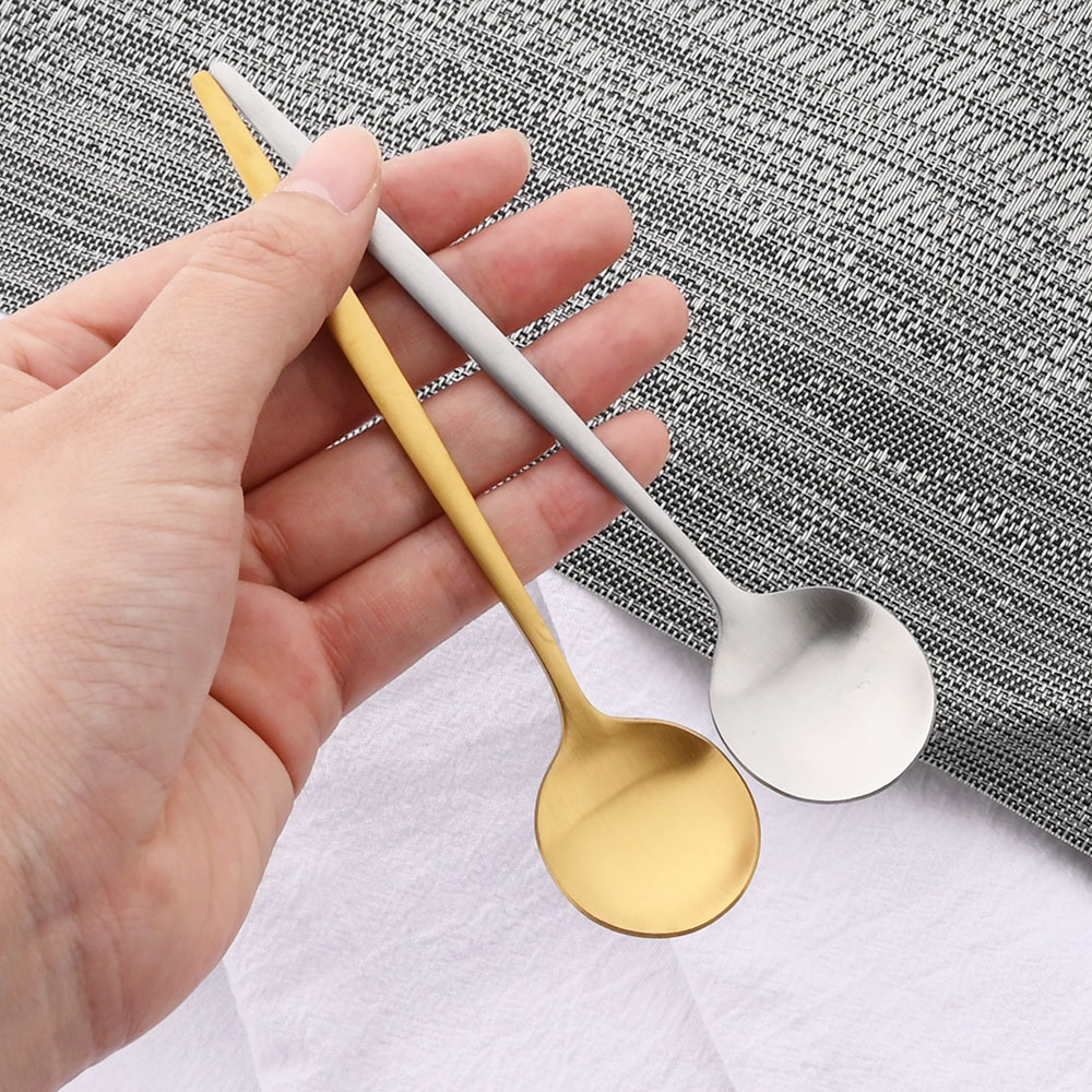 6Pcs Small Matte Spoon Tea Cof - Kitchen Gadgets Gold recension och pris