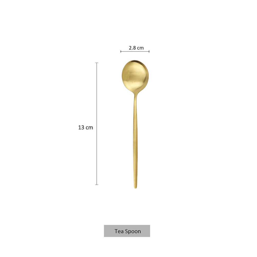 6Pcs Small Matte Spoon Tea Cof - Kitchen Gadgets Gold recension och pris