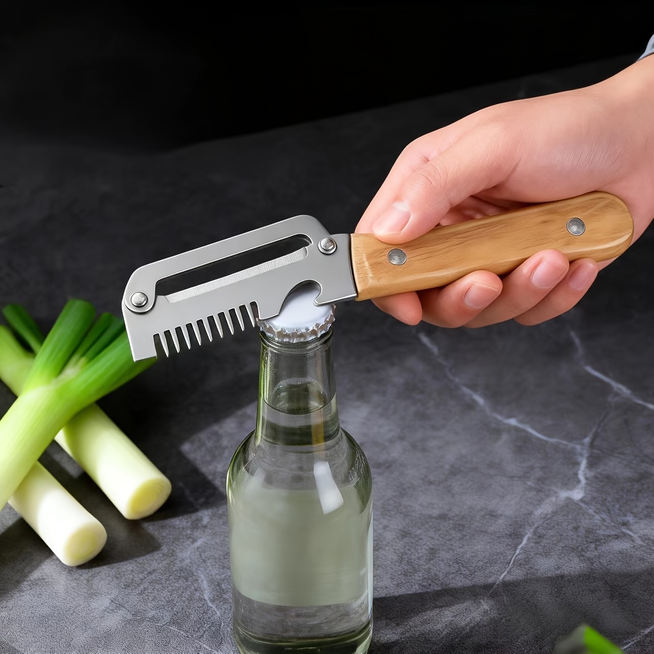 2-Piece Set of 3-in-1 Multifun - Kitchen Gadgets Green recension och pris