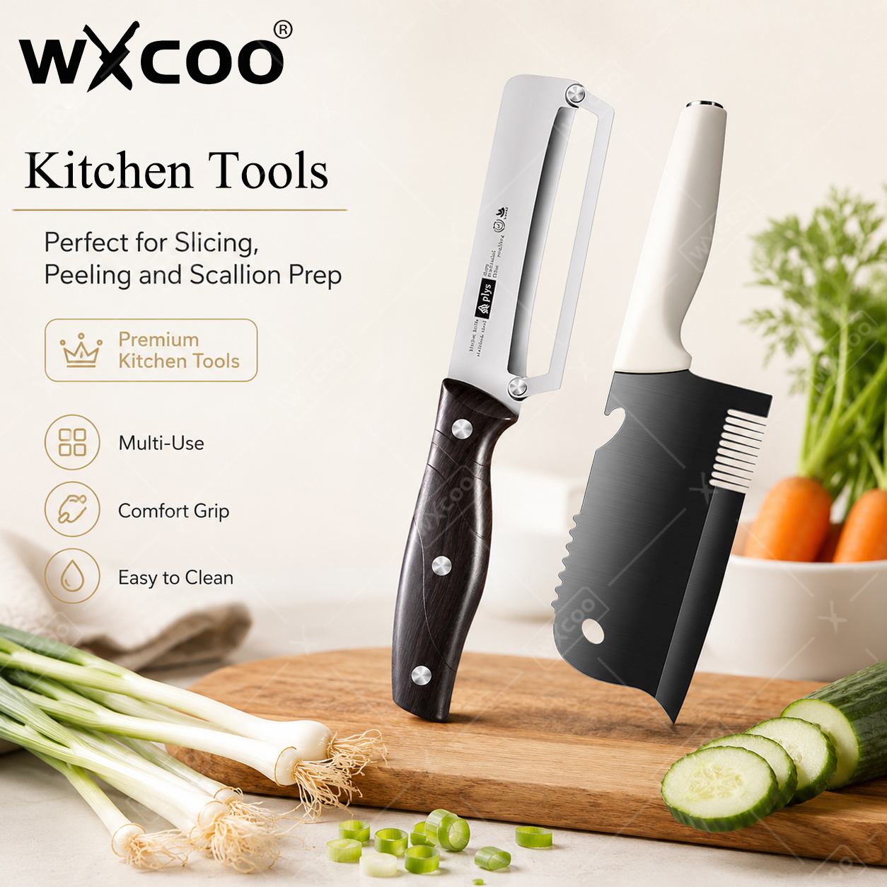 WXCOO Stainless Steel Scallion - Kitchen Gadgets For Arthritic Hands recension och pris