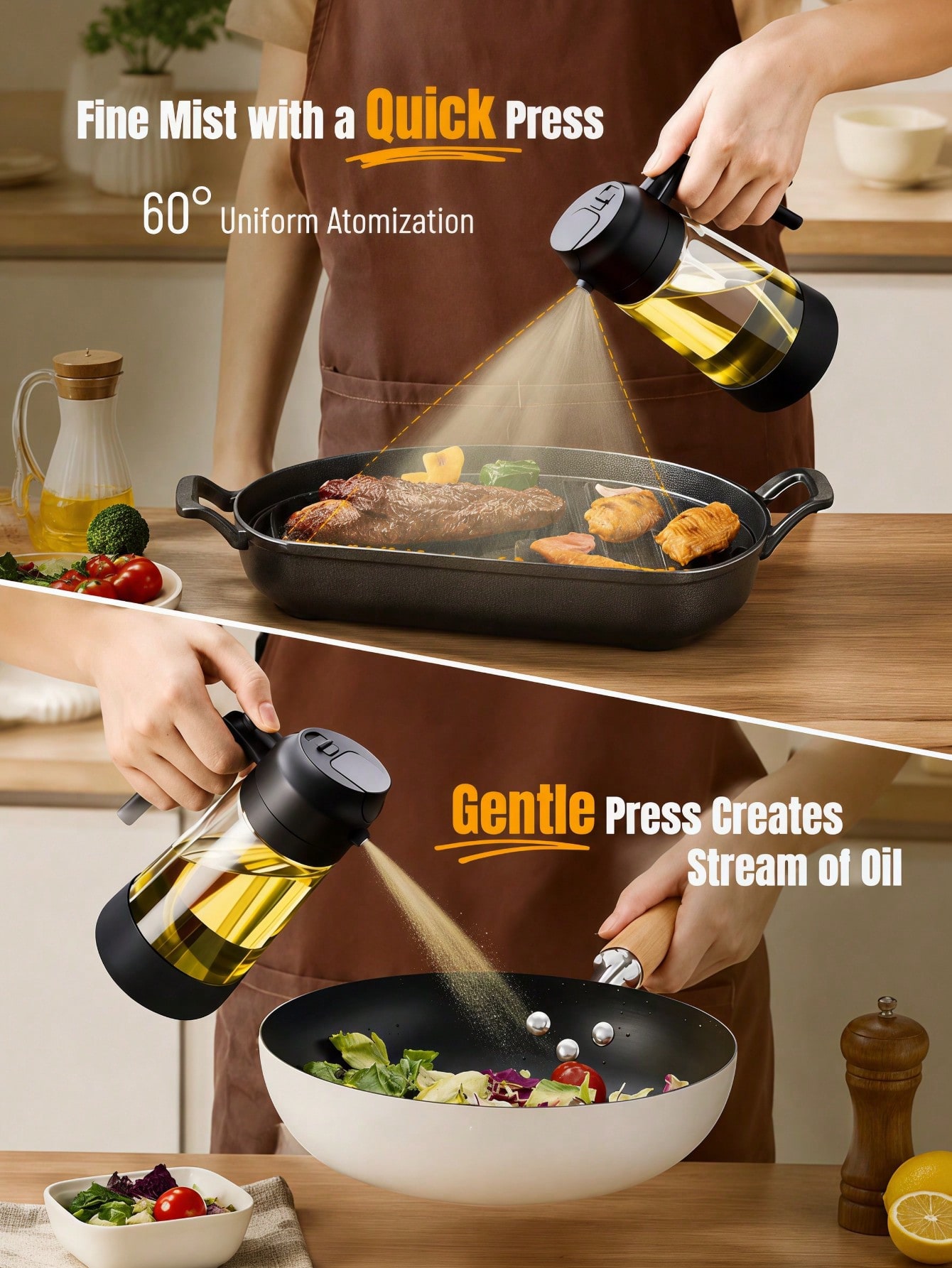 2PCS 2-In-1 Oil Sprayer & Pour - Kitchen Gadgets You Must Have recension och pris
