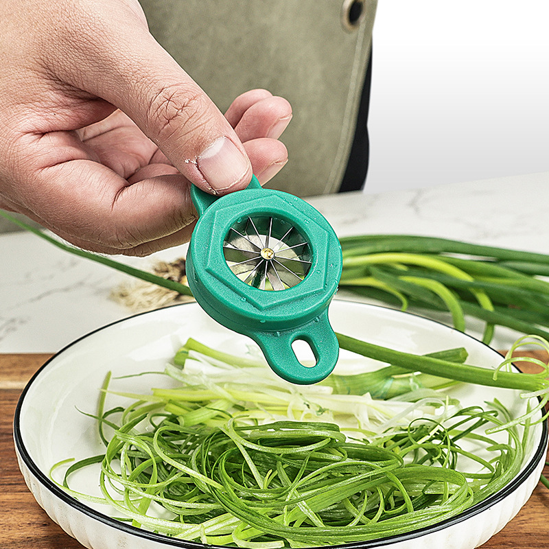 1PC Green Onion Slicer Cut Gre - Kitchen Gadgets Green recension och pris