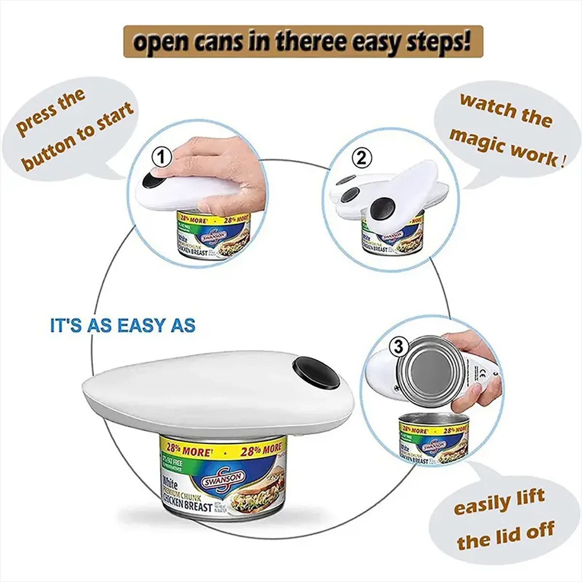 Electric Automatic Jar Opener  - Kitchen Gadgets Jar Openers recension och pris