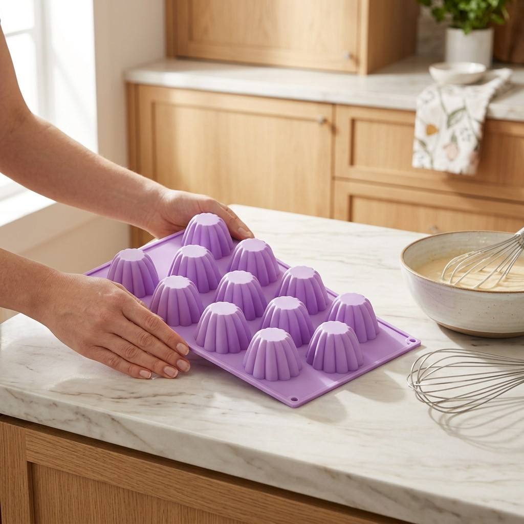 12-Cavity Mini Spiral Silicone - Quality Kitchen Gadgets recension och pris