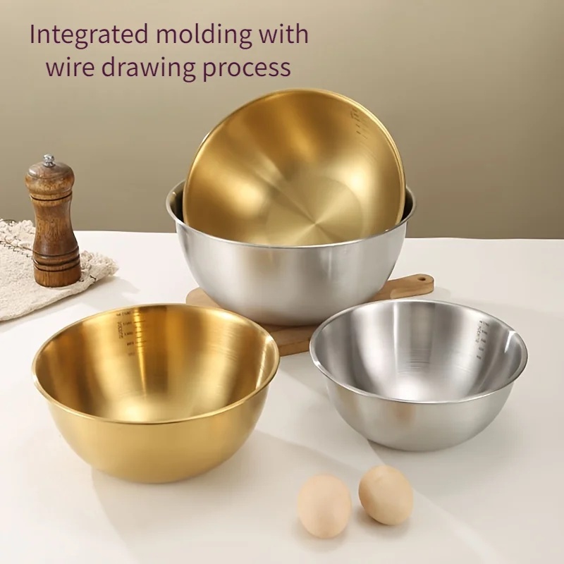 3PCS Stainless Steel Mixing Bo - Quality Kitchen Gadgets recension och pris